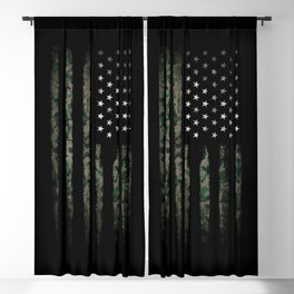 Khaki american flag Blackout Curtain