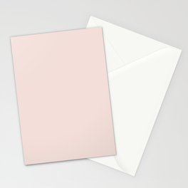 Pale Pink Solid Color Pairs PPG Pink Chablis PPG1064-2 - All One Single Shade Hue Colour Stationery Card