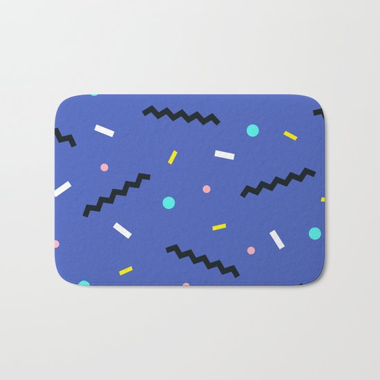 Memphis pattern 57 Bath Mat