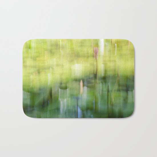 Tropical Impressionism - Lily Pond Bath Mat
