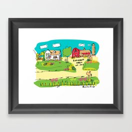 Funny Farm Framed Art Print
