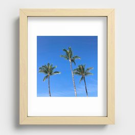 Three Little Palm Trees Recessed Framed Print