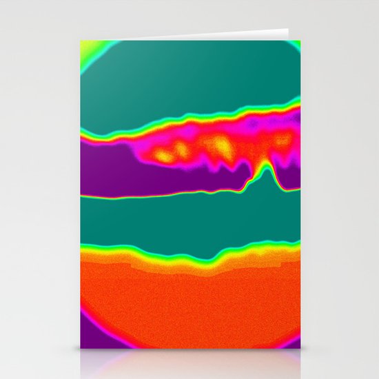 Psychedelic Hamburger Stationery Cards