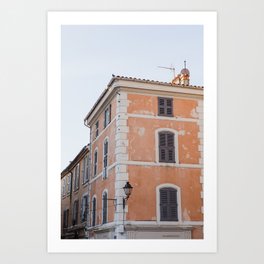 Pastel Building in Saint-Tropez South France | Fine Art Travel Photography Art Print
