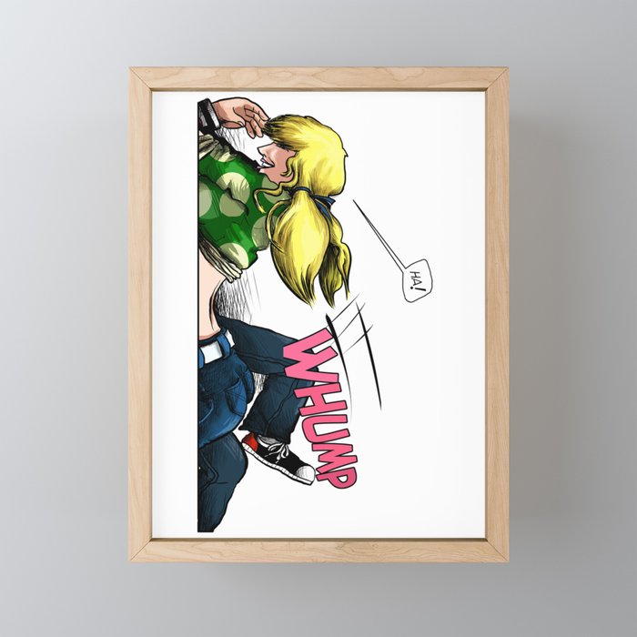 Suzy Spreadwell Series 2: 1 - WHUMP! Framed Mini Art Print