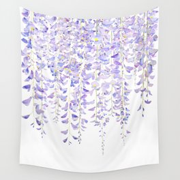 purple wisteria in bloom 2021 Wall Tapestry