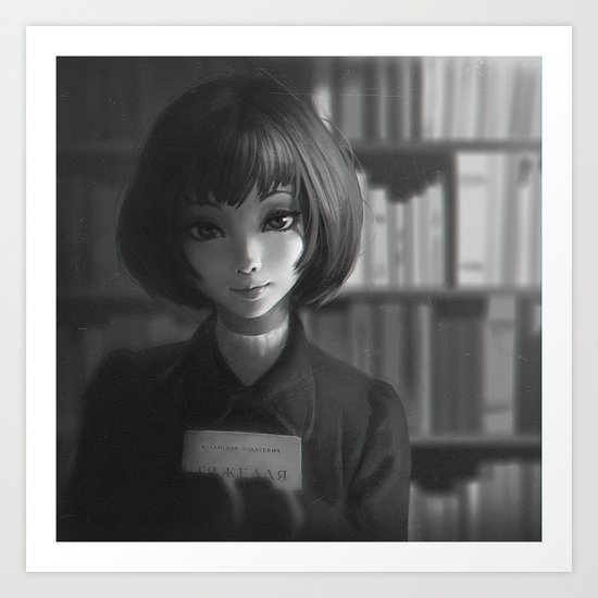 Bookshelf Art Print