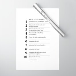 10 Commandments Wrapping Paper
