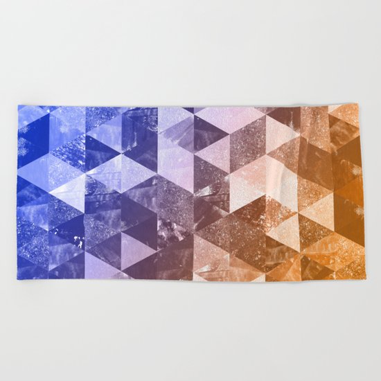 Abstract Geometric Background #2 Beach Towel