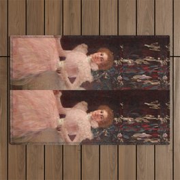 Gustav Klimt "Portrait of Sonja Knips" Outdoor Rug