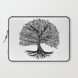 Tree of Life Watercolor – Black Laptop Sleeve
