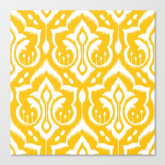 Ikat Damask Canvas Print