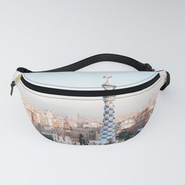 Park Guell by Gaudi at sunset | Barcelona, Spain | Travel Photography Fanny Pack