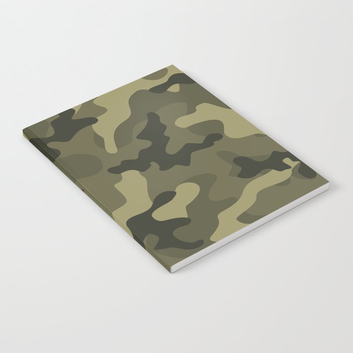 vintage military camouflage Notebook