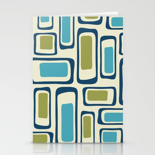 Mid Century Modern Abstract Composition 859 Stationery Cards