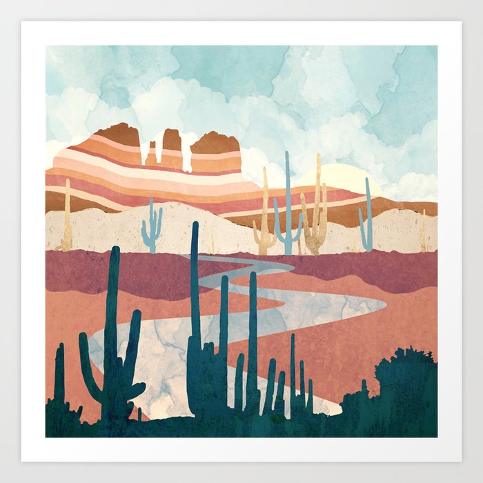 Desert Vista Art Print