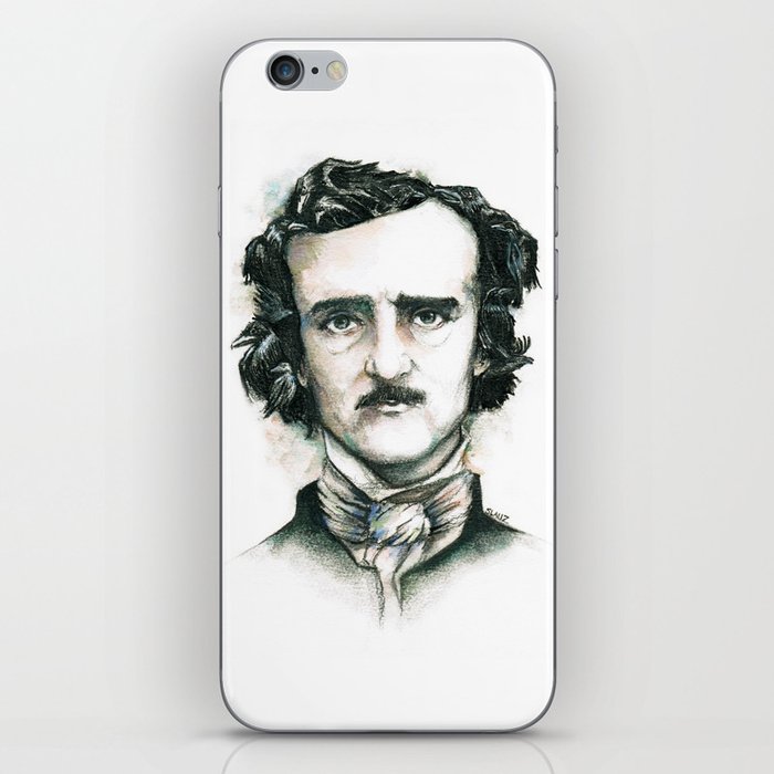 Edgar Allan Poe and Ravens iPhone Skin