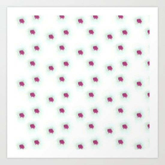 Watercolor´s dots Art Print