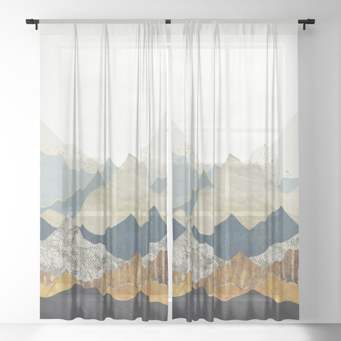 Distant Peaks Sheer Curtain