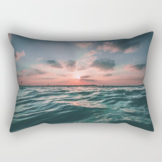 Ocean Sunset Rectangular Pillow