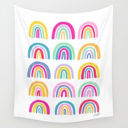 Colorful Rainbows Wall Tapestry