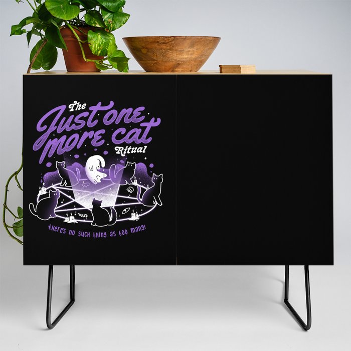 Just One More Cat Ritual - Cute Evil Cats Gift Credenza