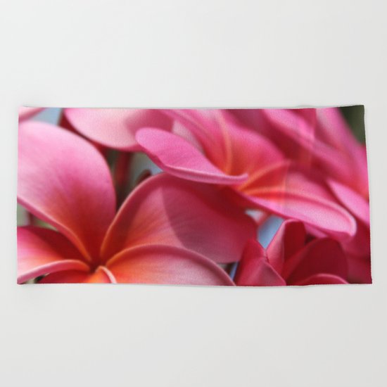 He Pua Lahaole Ulu Wehi Aloha Beach Towel