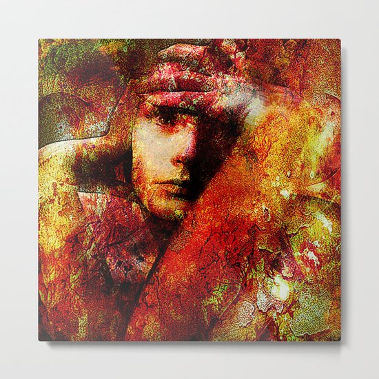 Spirit torments (This Artwork is a collaboration with the talented artist Timothy Davis ) Metal Print