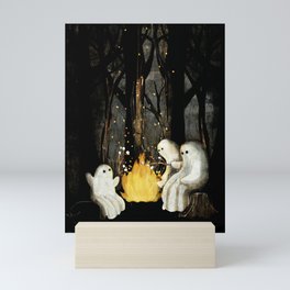 Marshmallows and ghost stories Mini Art Print