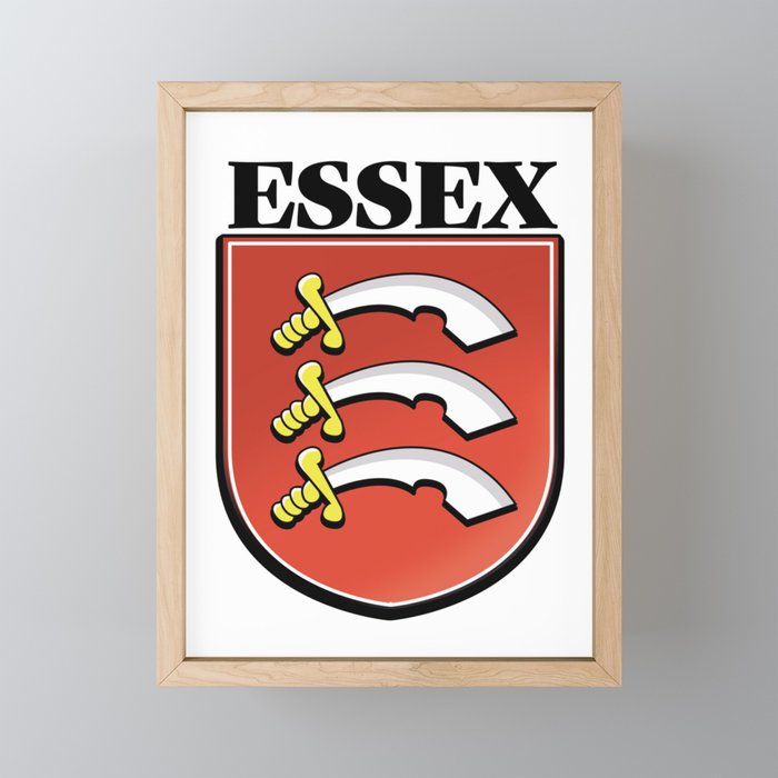 Essex Shield. Framed Mini Art Print