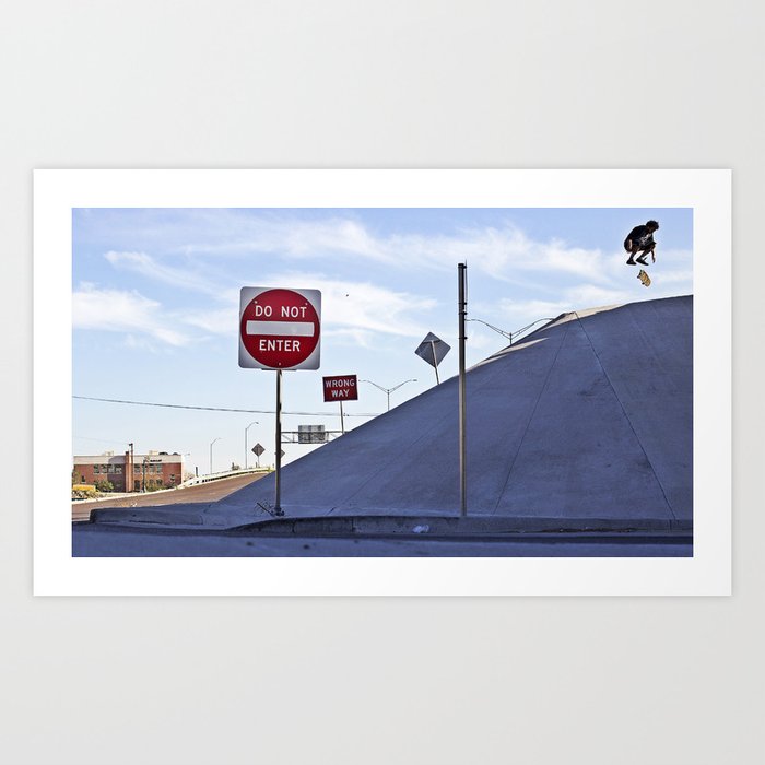 Kickflip In Art Print