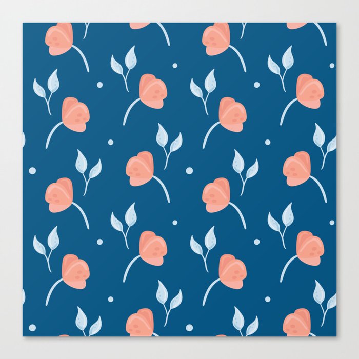 Tulip pattern Canvas Print
