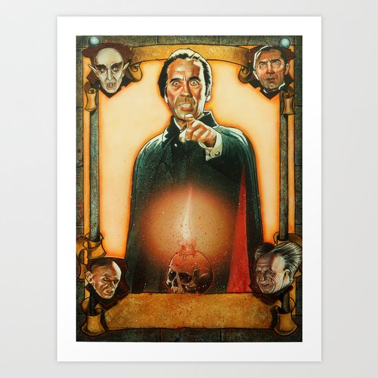 Vampire dracula Art Print