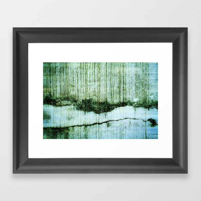 Wall with a river view Framed Art Print