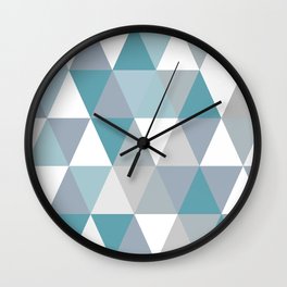 Rombi light blue Wall Clock
