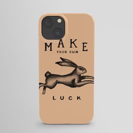 MAKE YOUR OWN LUCK (Coral) iPhone Case