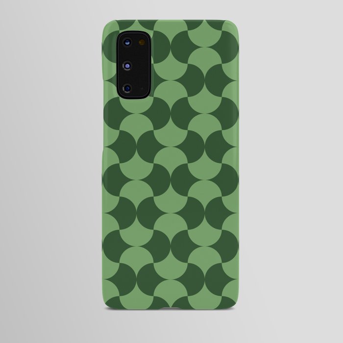 Deco 2 pattern green Android Case