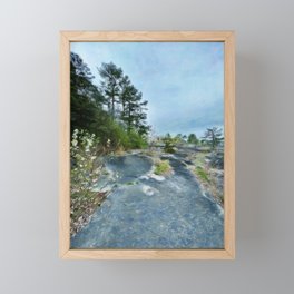 Stones and Mountains Framed Mini Art Print