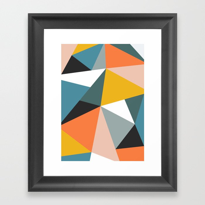 Modern Geometric 36 Framed Art Print