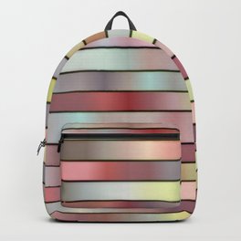 Stripes in muted colors digital abstract  Backpack