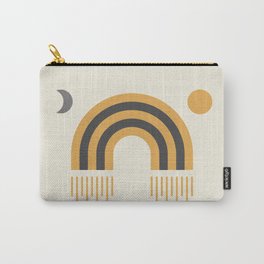 Sun and Moon Rainbow Midcentury style Carry-All Pouch