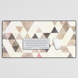 Retro Triangle Pattern 17 Desk Mat