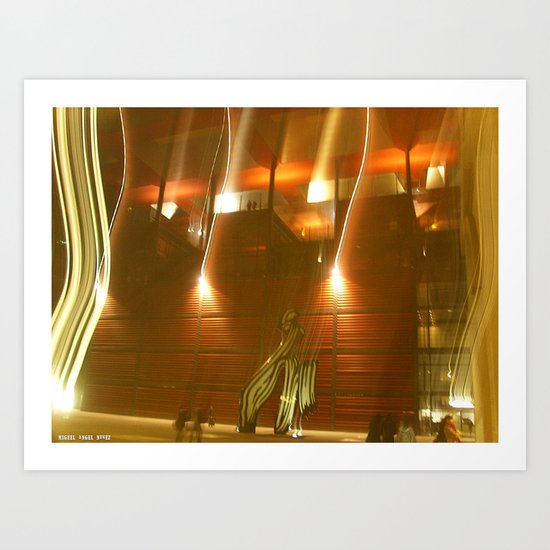 contemporary sculpture and photo Art Print