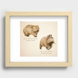 The Fancy Wombat Recessed Framed Print