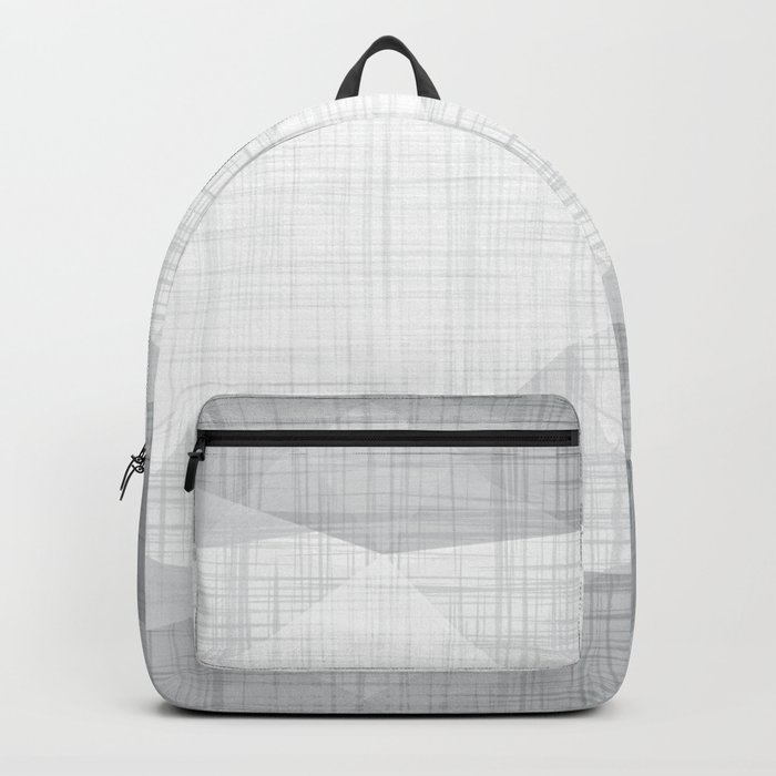 In The Flow - Geometric Minimalist Grey v2 Backpack