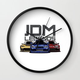 JDM Legends Wall Clock