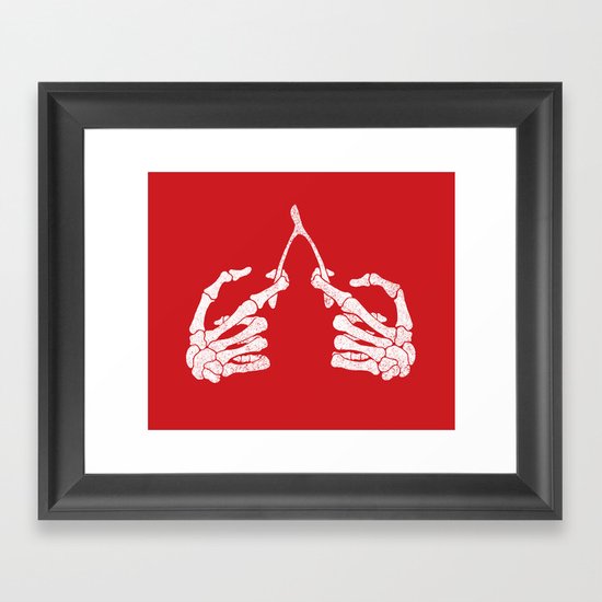 Wishbones Framed Art Print