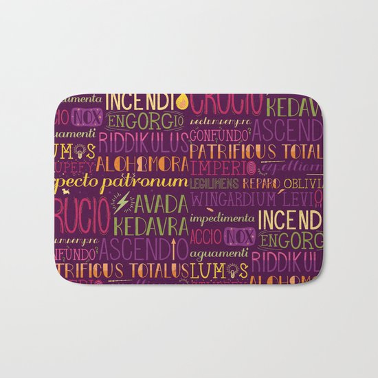 Standard Poster of Spells Bath Mat