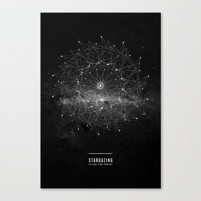 STARGAZING IS LIKE TIME TRAVEL Canvas Print