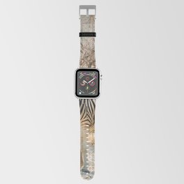 South Africa Photography - Two Zebras Standing On A Dirt Road Apple Watch Band